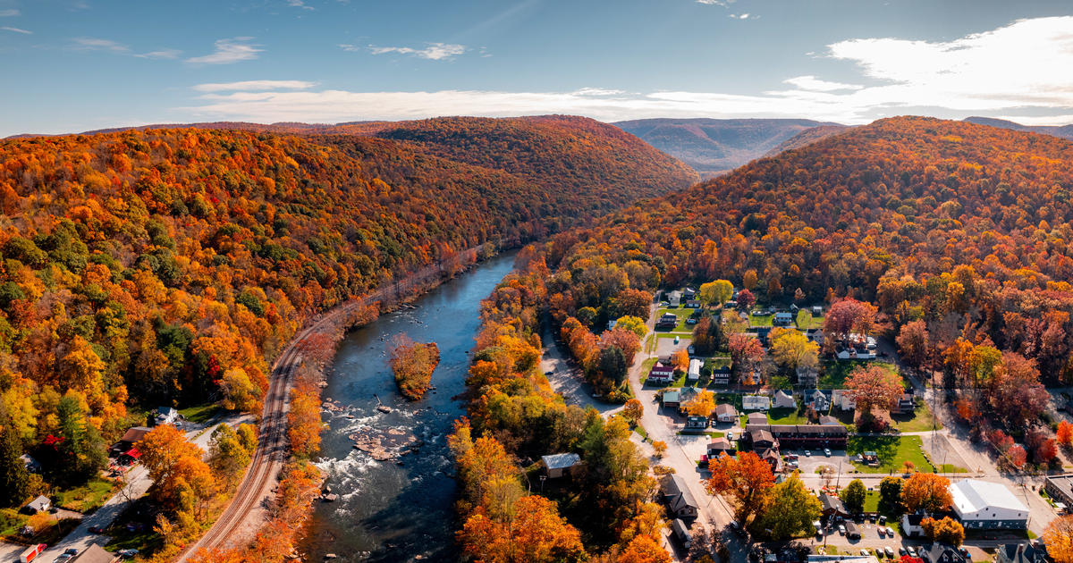 2023 10 22 Ohiopyle Town Aerial Fall 5