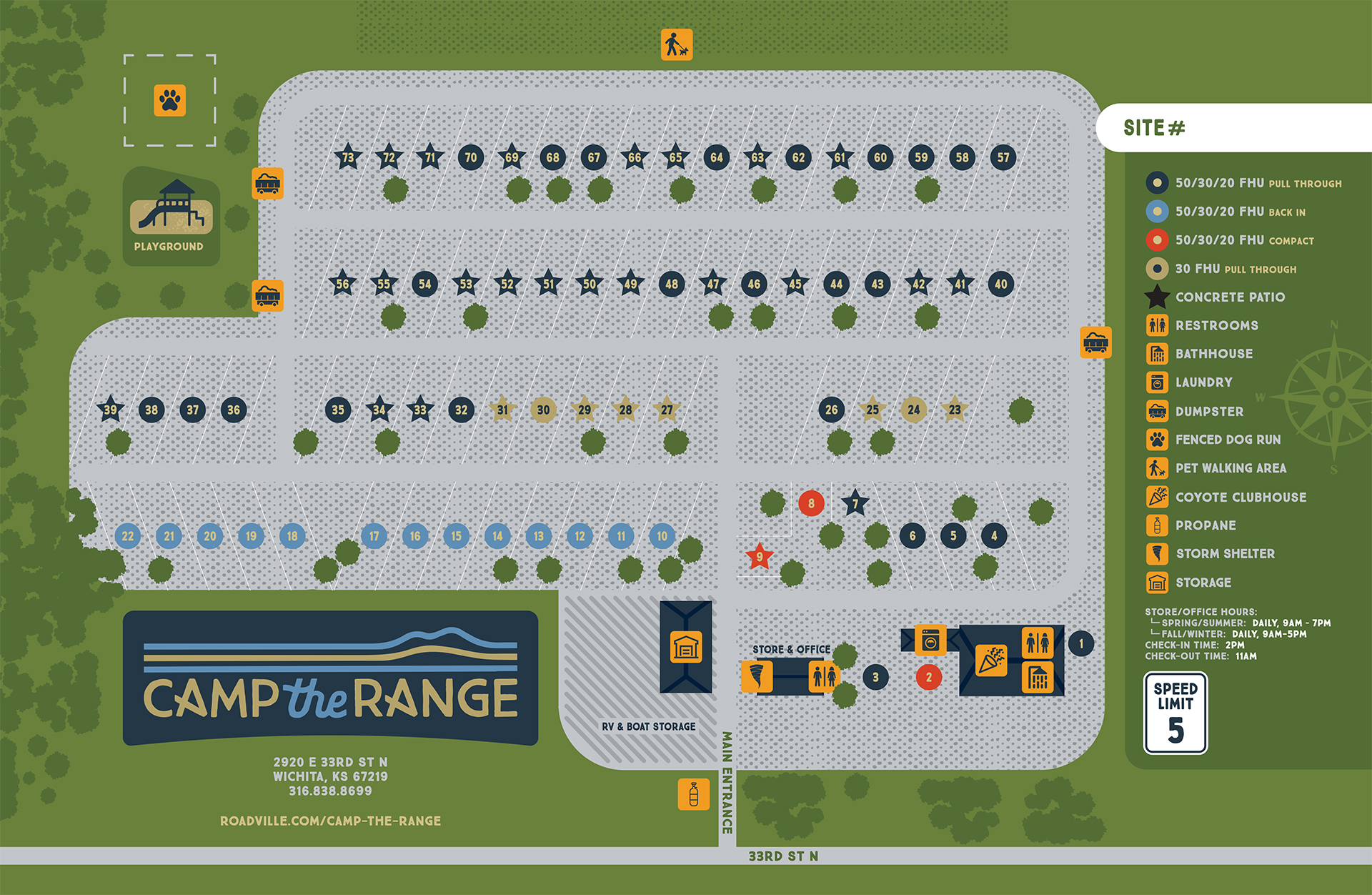Camp The Range Map