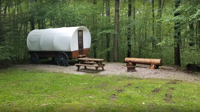 Campers Paradise Covered Wagon Camp Site
