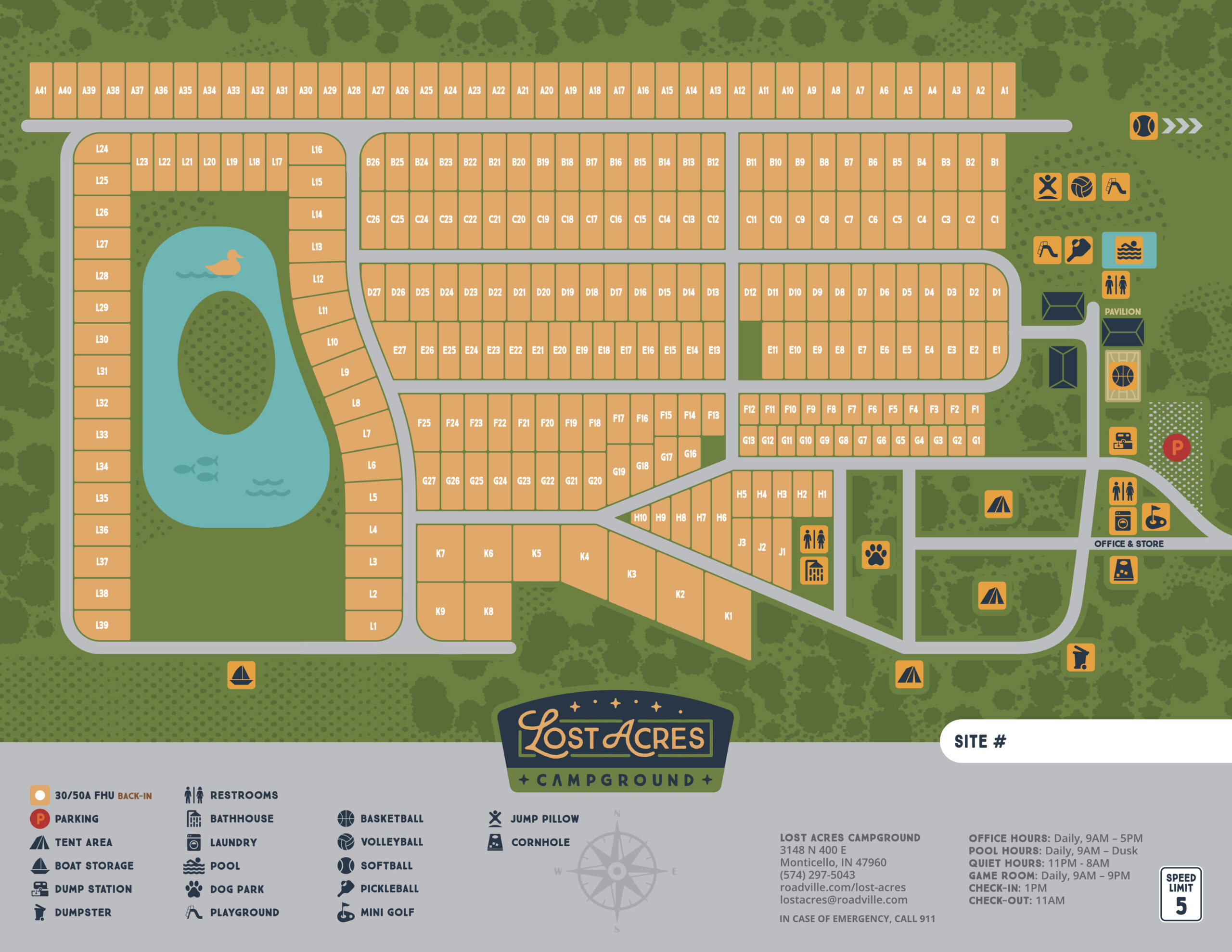 Lost Acres Map