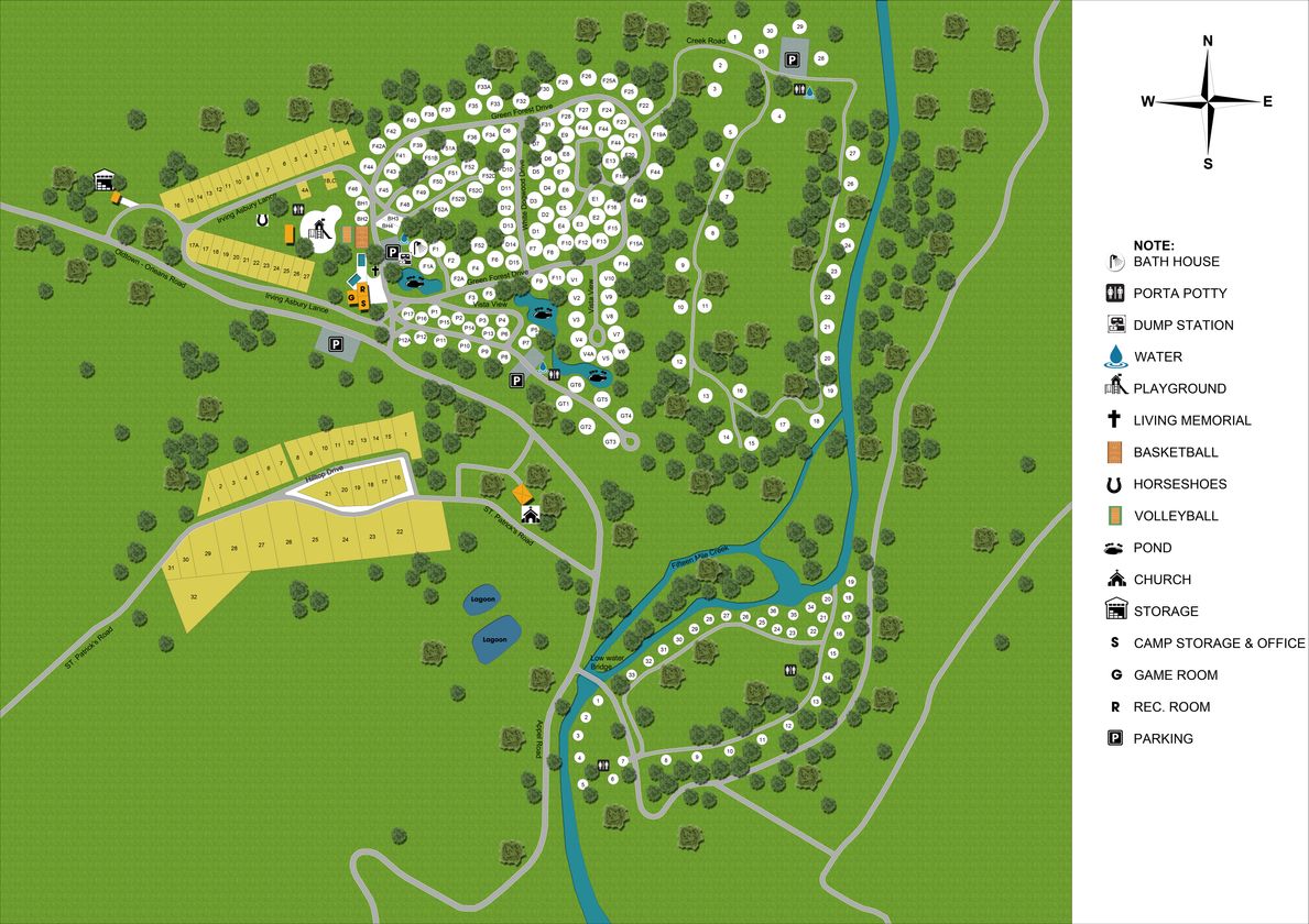Little Orleans Rv Park Map