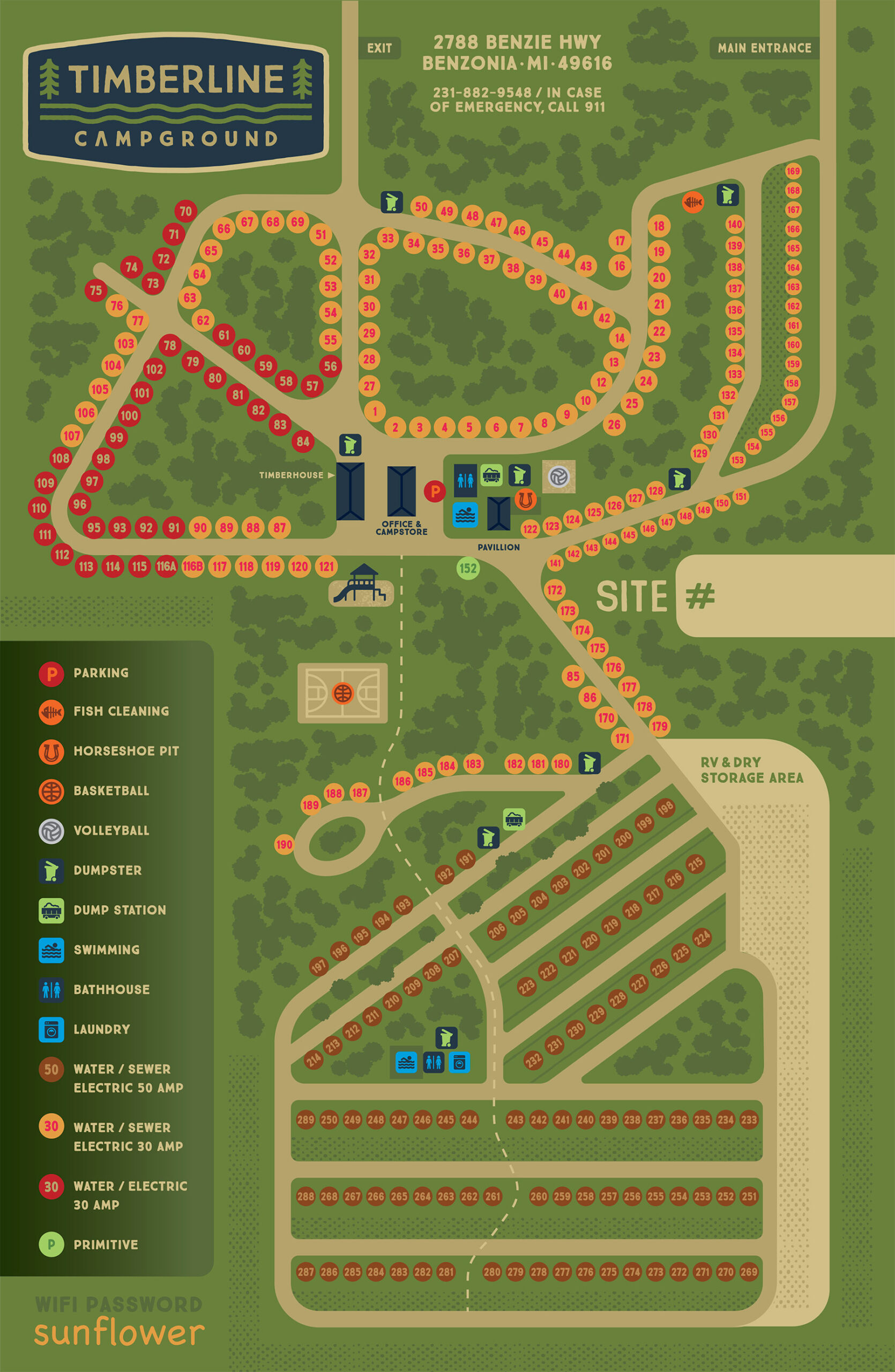 Timberline Campground Map