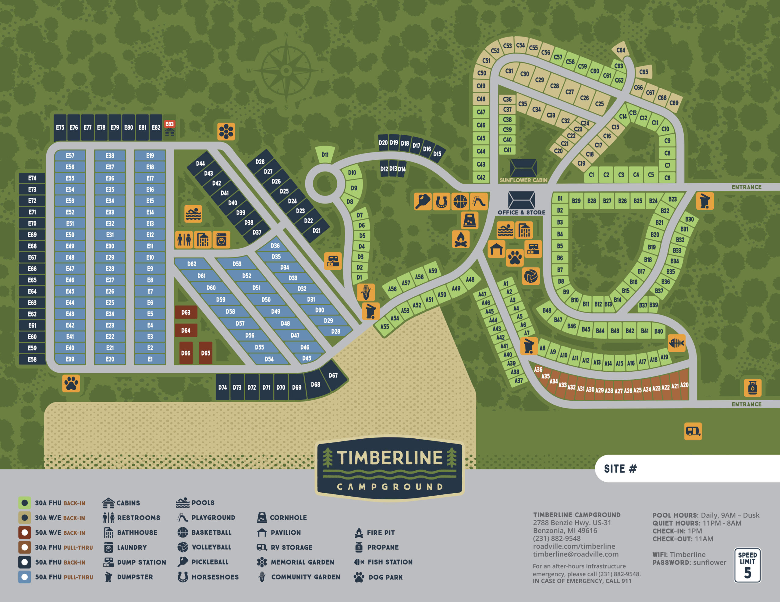 Timberline Map